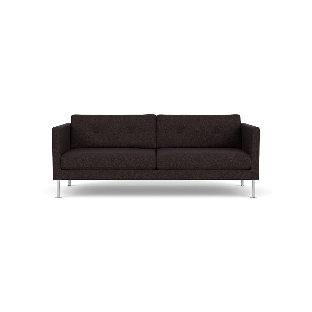 L42 Firhøj - 2,5 pers. sofa - Stål - Black-Brown
