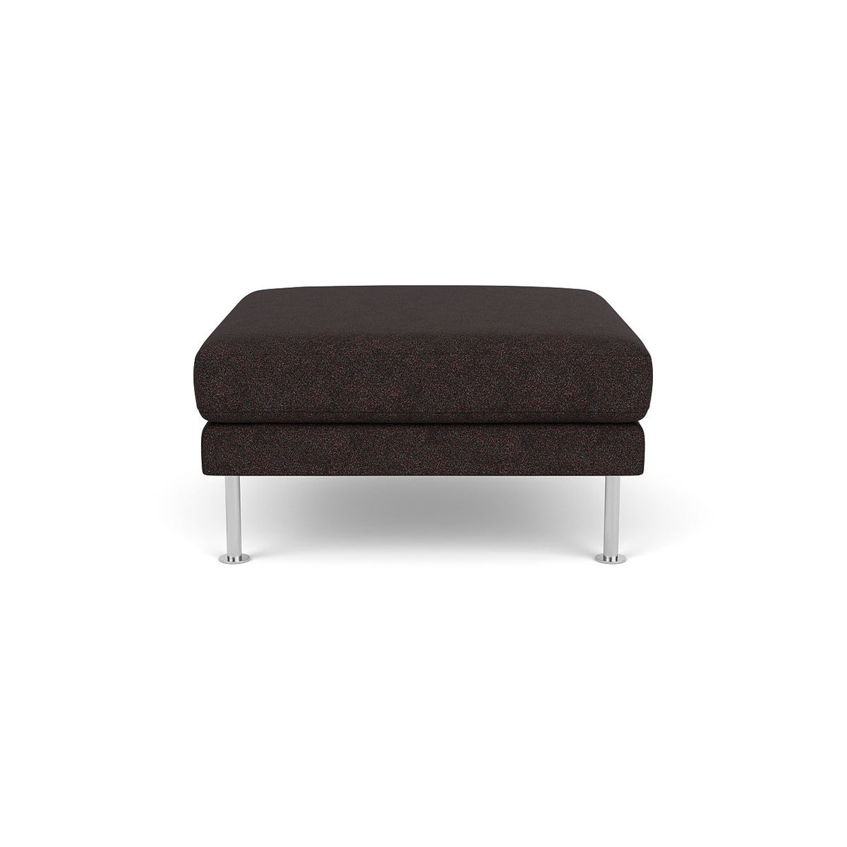 L42 - Firhøj - Puf 90 x 90 cm - Stål, Metal, Børstet, Bowen, Black-Brown (7030.21) - Unit10 - MTO