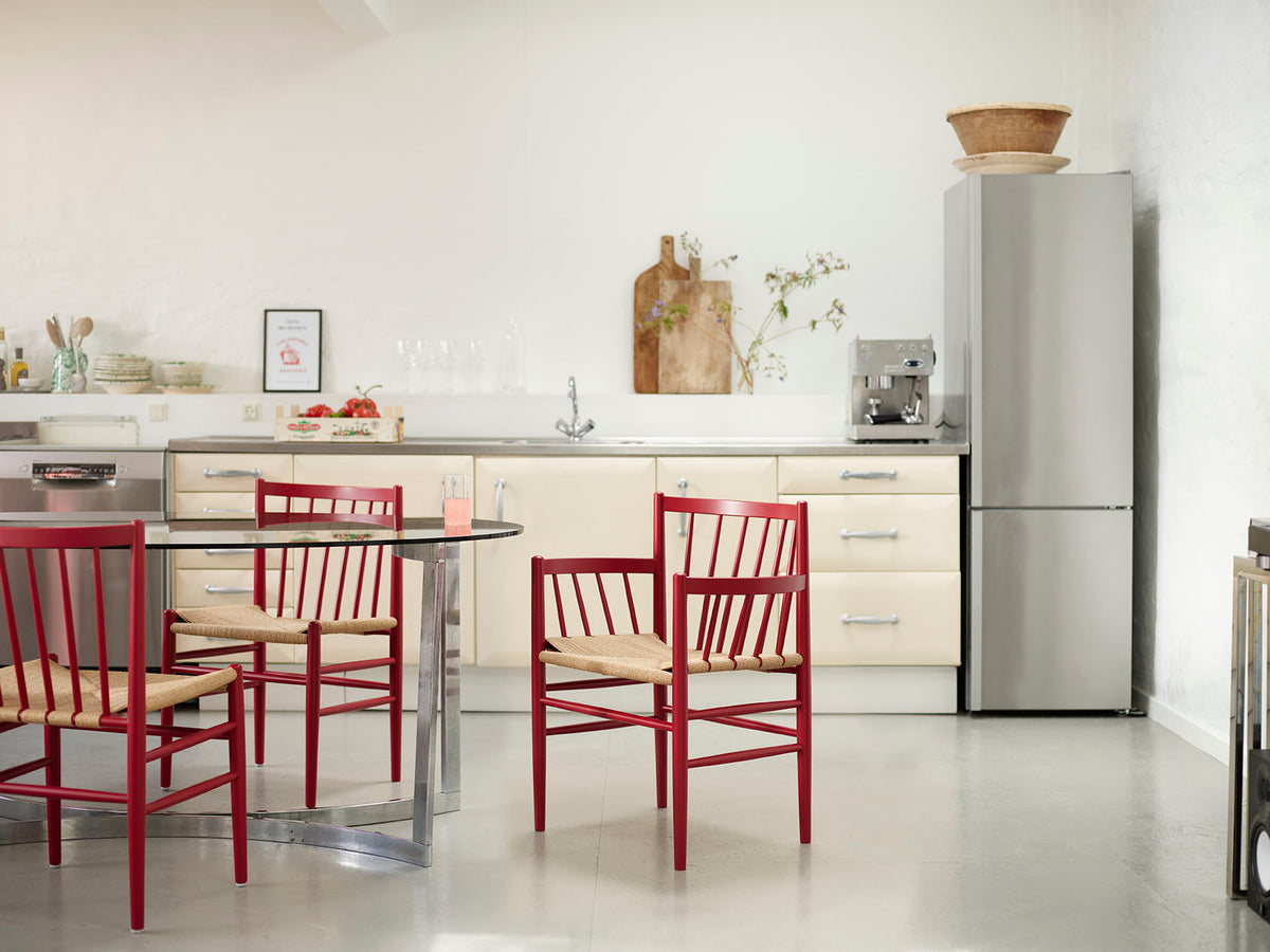 J80 - Chair - Beech - Ruby Red - Lifestyle 2